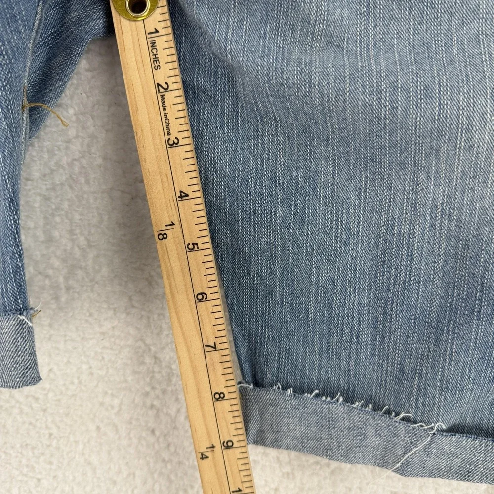 CSG Denim Shorts Mens 32 Blue Distressed Cuffed Jean Cutoff‎ Cotton Casual